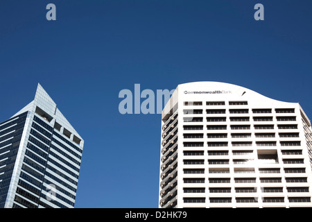 Commonwealth Bank Building auf Sussex Street Sydney Australien. Stockfoto