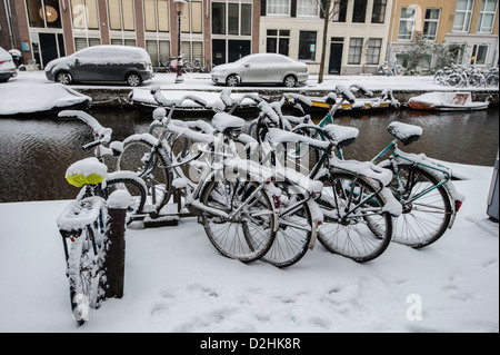 Das Jordaan-Viertel in Amsterdam ist sehr trendy und künstlerischen Bereich geworden, wo auch viele Expats leben wählen Stockfoto