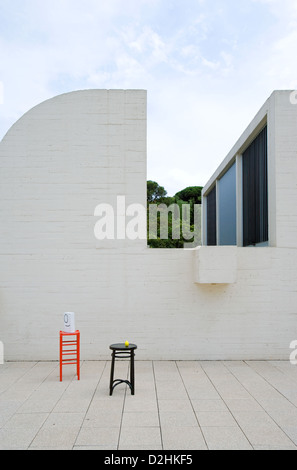 Spanien, Barcelona, Joan Mirò Fundation mit dem Künstler Werke Stockfoto