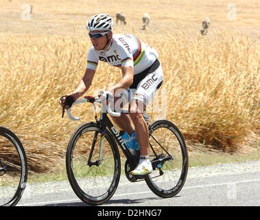 25. Januar 2013. Tanunda, Australien. Philippe Gilbert in Phase 4 Modbury, Tanunda.Action Plus Sport Bilder/Alamy live-News. Stockfoto