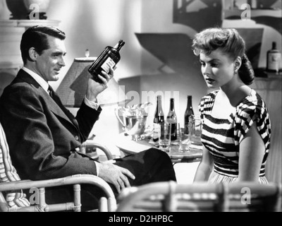 BERÜCHTIGT 1946 RKO Film mit Cary Grant und Ingrid Bergman unter der Regie von Alfred Hitchcock Stockfoto