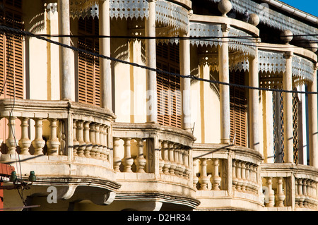 französischer kolonialer Architektur, Diego Suarez (Antsiranana), Madagaskar Stockfoto