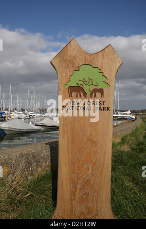 New Forest National Park Zeichen Stockfoto