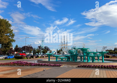 Kosciuszko Platzes in Gdynia, Polen. Stockfoto