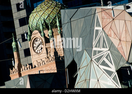 Forum Kino und Federation Square, Melbourne, Victoria, Australien Stockfoto