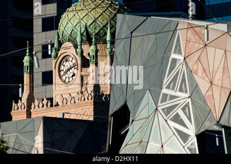 Forum Kino und Federation Square, Melbourne, Victoria, Australien Stockfoto