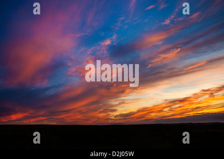 Sommer Sonnenuntergang über Waupley Moor, North York Moors Stockfoto