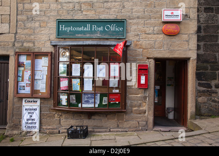 Postamt Dorf Heptonstall, West Yorkshire Stockfoto