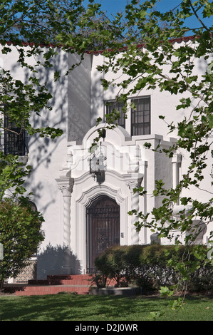 Thomas und Kathryn O'Connor Haus, Spanish Colonial Revival Stil (1927), historisches Viertel in der Nähe von Victoria, Texas, USA Stockfoto