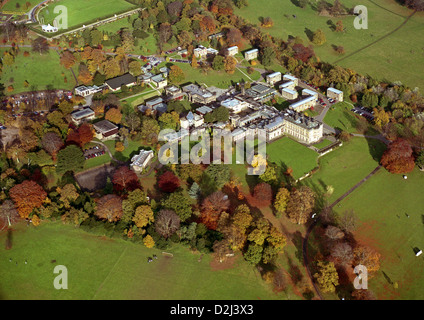 Luftaufnahme von Yorkshire Sculpture Park, im Park in Bretton Hall, Wakefield, 1994 Stockfoto