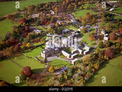 Luftaufnahme von Yorkshire Sculpture Park, im Park in Bretton Hall, Wakefield, 1994 Stockfoto