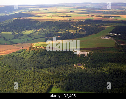 Luftaufnahme des Schimmels in Kilburn in der Nähe von Sutton Bank, North Yorkshire Stockfoto