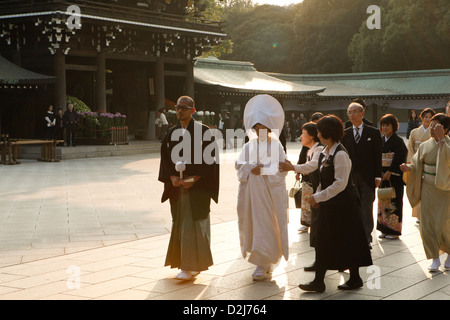 Braut und Bräutigam japanische Hochzeit Stockfoto