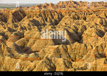 Die Formationen der Badlands Nationalpark; South Dakota Vereinigte Staaten von Amerika Stockfoto