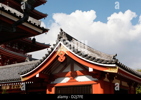 Kannon Tempel, Detail, buddhistische, Asakusa Stockfoto