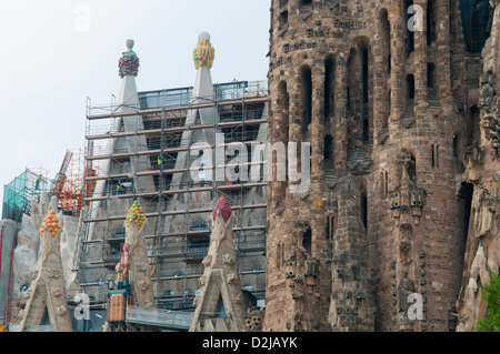 Die Kathedrale Sagrada Familia von Gaudi, Barcelona, Catalunya (Katalonien) (Cataluna), Spanien, Europa Stockfoto