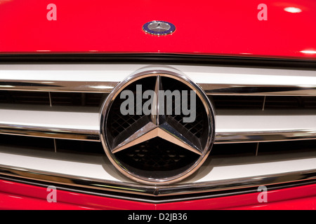 Berlin, Deutschland, Mercedes-Benz Logo K auf einen C-180 Stockfoto