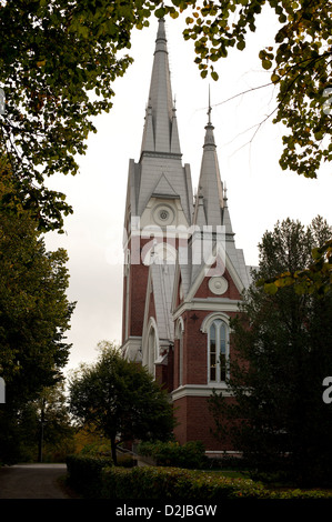 Evangelische lutherische Kirche von Joensuu, Finnland, Europa Stockfoto