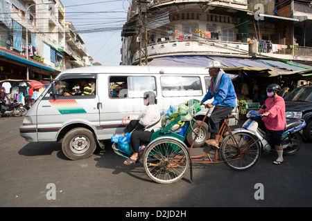 Phnom Penh, Kambodscha, Straßenszene im Kandal Markt Stockfoto