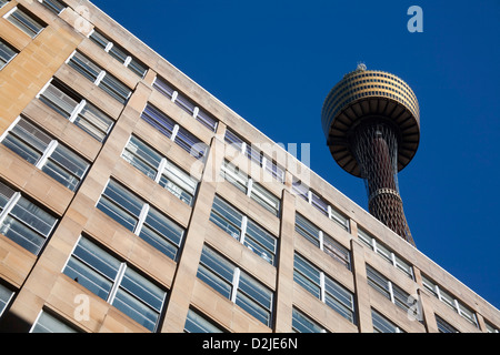 Centrepoint Tower über Pitt Street Mall Sydney Australien Stockfoto