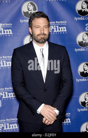 Sanata Barbara, Kalifornien, Usa. 25. Januar 2013. Ben Affleck in Anwesenheit für Santa Barbara International Film Festival (SBIFF) moderne Master Award Hommage an Ben Affleck, Arlington Theatre, Santa Barbara, CA 25. Januar 2013. Foto von: Michael Germana/Everett Collection / Alamy Live News Stockfoto
