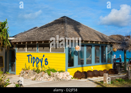 Eleuthera Island, Governors Harbour, Bahamas, die Tippy Restaurant Stockfoto