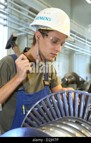 Görlitz, Deutschland, Herstellung von Dampfturbinen bei Siemens Stockfoto