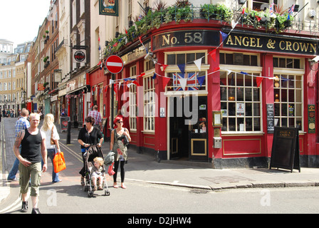 Engel & Krone Pub, Covent Garden, London Vereinigtes Königreich Stockfoto