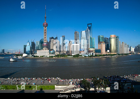 Bund Shanghai Oriental Pearl TV Tower Stockfoto