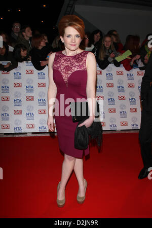 JENNIE MCALPINE NATIONAL Television AWARDS RED CARPET Ankünfte LONDON ENGLAND UK 23. Januar 2013 Stockfoto