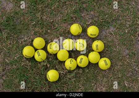 15 Callaway Golf Übungsbälle fotografiert in Boca Raton, Florida Stockfoto