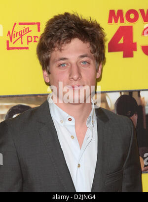 JEREMY ALLEN WHITE PREMIERE Film 43 LOS ANGELES Kalifornien USA 23. Januar 2013 Stockfoto