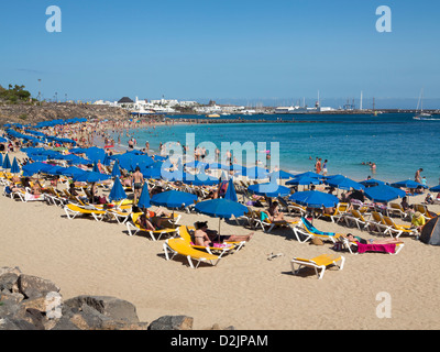 Strand Playa Dorada, Playa Blanca, Lanzarote Stockfoto