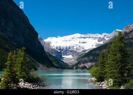 Lake Louise Area und Berge, AB, Canada Stockfoto