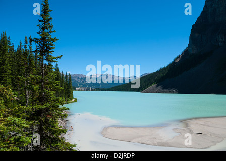 Lake Louise Area und Berge, AB, Canada Stockfoto