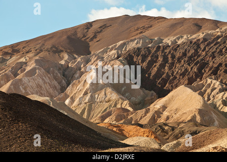 Die Amargosa-Palette über Twenty Mule Team Canyon in Death Valley Nationalpark, Kalifornien Stockfoto