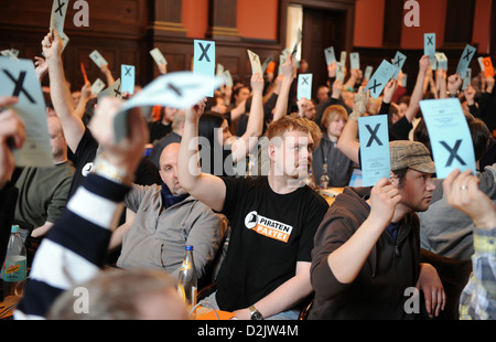 Berlin, Deutschland, nationale Generalversammlung der Piratenpartei Stockfoto