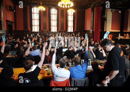 Berlin, Deutschland, nationale Generalversammlung der Piratenpartei Stockfoto