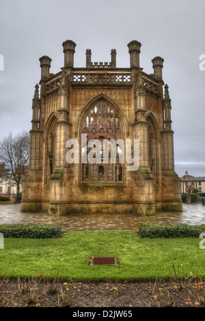 St.-Lukas-Kirche in Liverpool. Die Bombed Out Kirche genannt. Stockfoto