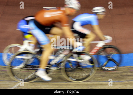 Berlin, Deutschland, der 99. Radfahrer Sechstagerennen im Velodrom Stockfoto