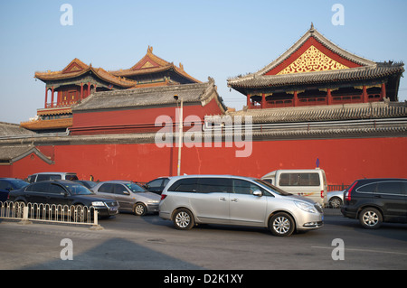 Der Yonghe Palast befindet, im Volksmund bekannt als die "Lama-Tempel" in Peking, China. 26. Januar 2013 Stockfoto