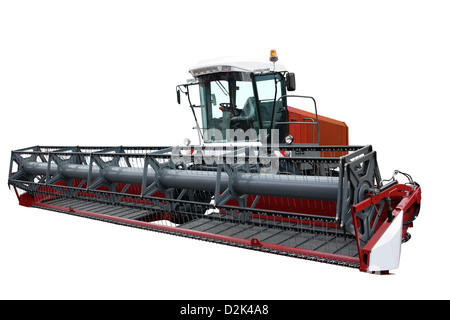 Moderne Rot kombinieren separat auf einem weißen Hintergrund Stockfoto