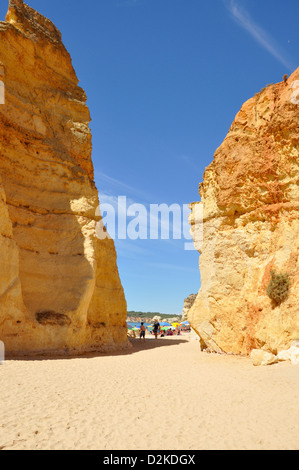 Praia de Rocha, Portimão, Portimao Gemeinde, Region Distrikt Faro, Algarve, Portugal Stockfoto