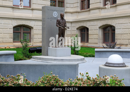 Präsident Carter-Statue an der Georgia State Capitol Stockfoto
