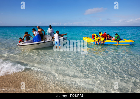 Strand auf Nassau Bahamas Stockfoto