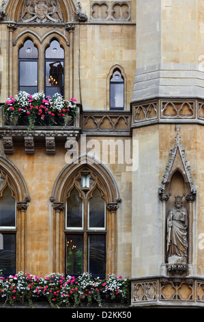Detail der Fassade der Westminster School (The Royal College of St. Peter), London, England Stockfoto