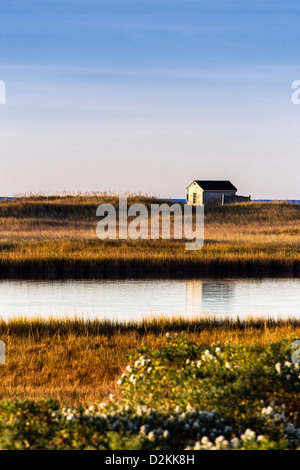 Abgelegener Strand Shack, Martha's Vineyard, Massachusetts, USA Stockfoto