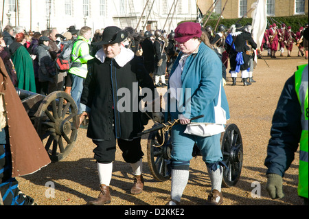 Das jährliche gedenken König der Armee des Martyriums von König Charles I am 30. Januar 1649 Stockfoto