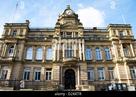 Rathaus und Gemeindeverwaltung, Burnley, Lancashire, England Stockfoto