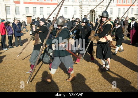 Das jährliche gedenken König der Armee des Martyriums von König Charles I am 30. Januar 1649 Stockfoto